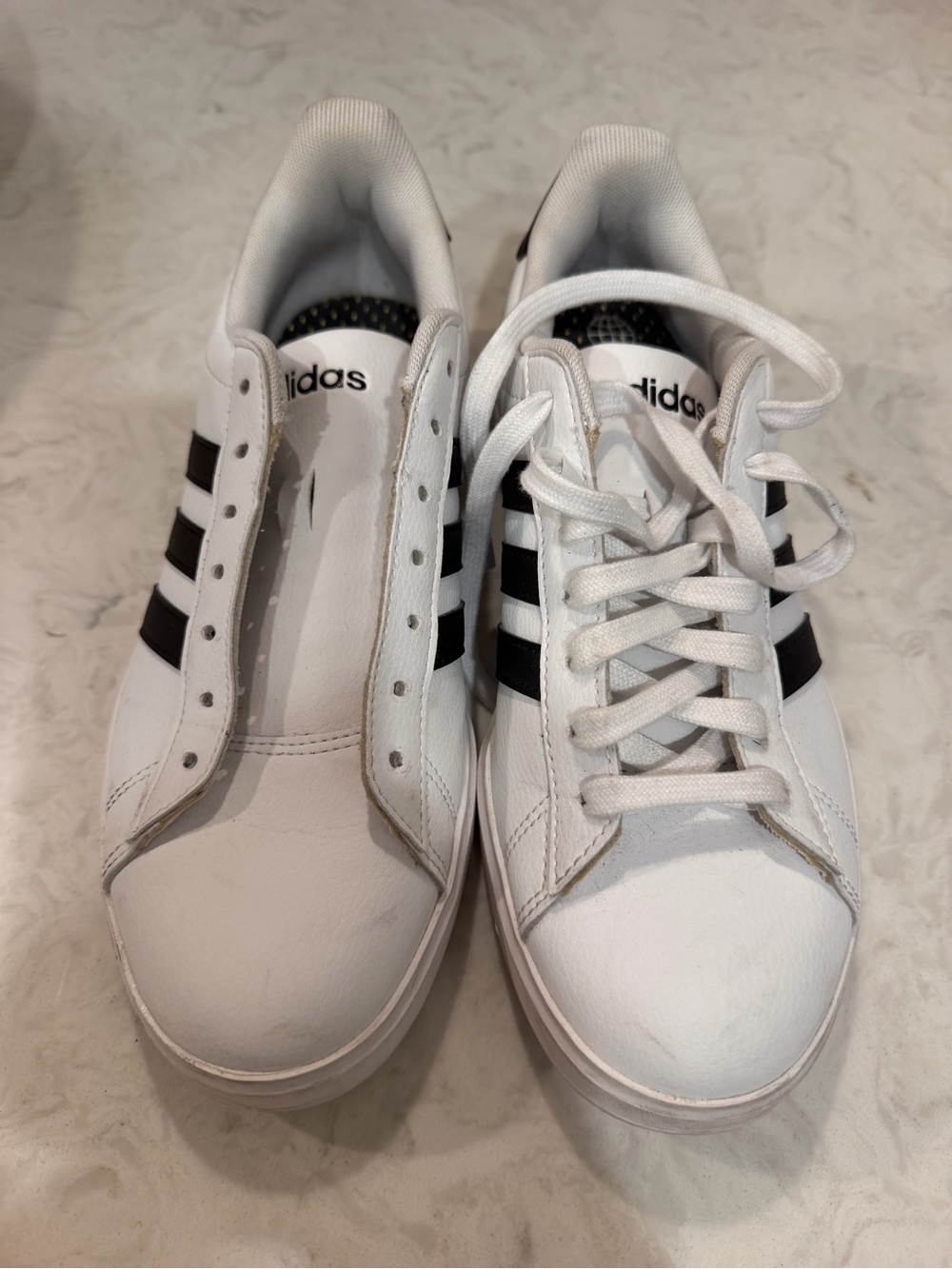 adidas White and Black Women's Low-Top Sneakers